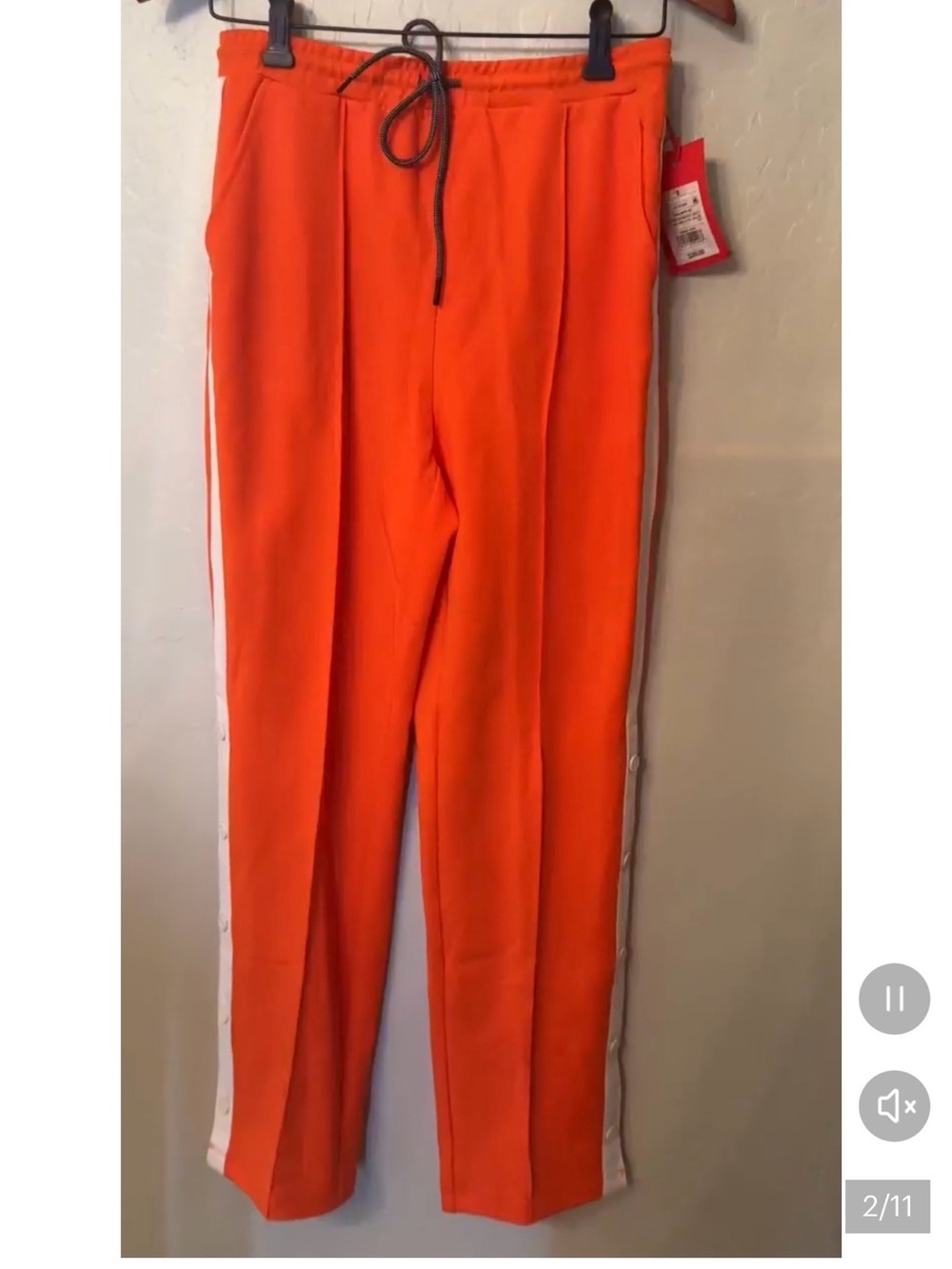 NWT Hunter Target 100% Polyester pants side snaps at bottom half of legs